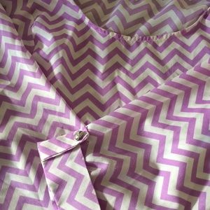 Chevron Semi Sheer Blouse